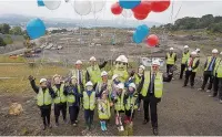  ??  ?? Work begins at the Trago Mills site in Merthyr Tydfil