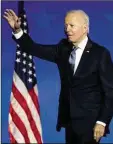  ??  ?? Biden: no landslide