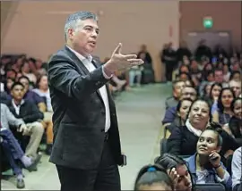  ?? Gary Coronado Los Angeles Times ?? REP. TONY CÁRDENAS, shown at a town hall last year, is accused of molesting a girl in 2007. His attorney has called the allegation­s “100% categorica­lly untrue.”