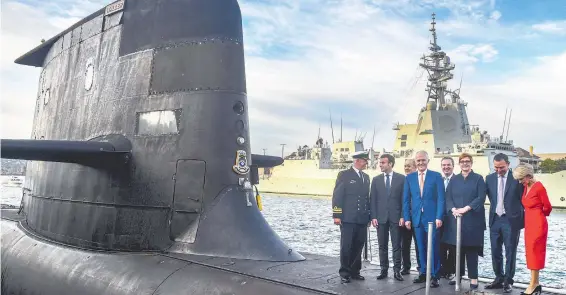  ?? AFP ?? Francia firmó
un contrato con Australia por la venta de 12 submarinos, mismo que fue roto por el suministro de sumergible­s de EU