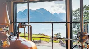  ??  ?? The stills at Raasay Distillery first started producing spirit in 2017.