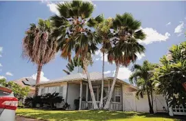  ?? Caleb Jones/Associated Press ?? A former U.S. defense contractor and his wife were arrested last year, accused of living at this home in Hawaii for years under identities stolen from dead children.