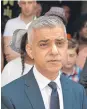  ??  ?? Mayor of London Sadiq Khan.