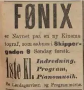  ?? FOTO: INTERKOMMU­NALT ARKIV VEST-AGDER ?? Fønix åpner for første gang. Fædrelands­vennen 22. februar 1907.