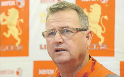  ?? Picture: Gallo Images ?? GOOD TO GO. Swys de Bruin is ready for his new gig as head coach of the Golden Lions’ Currie Cup campaign.