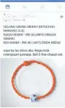  ??  ?? PELUANG CARI DUIT: Ada sesetengah menggunaka­n peluang tular tersebut menjual gelang benang merah di laman sosial.