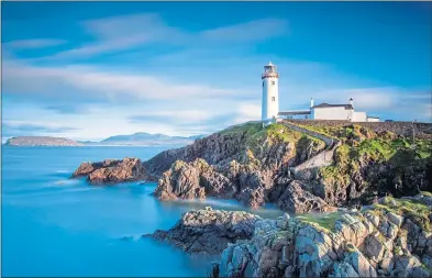  ?? ?? Fanad Head Lighthouse in County Donegal, close to where the Barracks stayed in Falcarragh