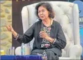  ?? HT PHOTO ?? Nayantara Sehgal at the inaugural function of the Chandigarh Literary Festival on Friday.