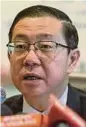  ??  ?? Lim Guan Eng