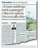  ??  ?? Sul Corriere L’intervista a Franco Fiumara di Fs a proposito del muro di Rogoredo