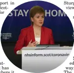  ??  ?? First Minister Nicola Sturgeon revealed Scotland’s ‘air bridge’ list