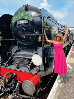  ?? ?? Bygone era: Jo with the Braunton train in Canterbury