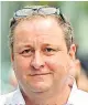  ??  ?? £90M DEAL Sports Direct’s Mike Ashley