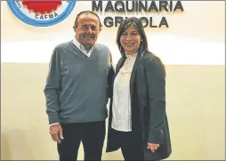  ??  ?? UNIDOS. Cecilia Casulo, Presidenta y Raúl Crucianell­i.