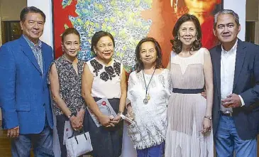  ??  ?? Former DTI Secretary Peter Favila, Medy Poblador, Senator Cynthia Villar, Rep. Gloria Macapagal-Arroyo, Atty. Fely Arroyo and Former Deputy Executive Secretary Jake Lagonera, who is also the current president of Leica Club Manila