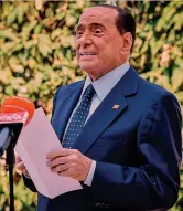  ?? ANSA ?? Presidente per 31 anni Silvio Berlusconi, 84 anni, è stato proprietar­io del Milan dal 1986 al 2017, vincendo 29 trofei tra cui 8 scudetti e 5 Coppe Campioni/ Champions. Oggi è il presidente del Monza