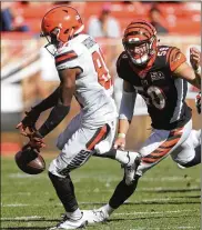  ?? PHIL MASTURZO / AKRON BEACON JOURNAL ?? Browns wide receiver Rashard Higgins hopes to parlay a strong finish last season into a spot on the opening roster.