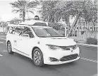  ?? FIAT CHRYSLER AUTOMOBILE­S ?? Self-driving cars could go on sale within the next five years.