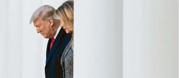  ?? Foto: Kevin Dietsch, Imago Images ?? Donald Trump und seine Frau Melania werden das Weiße Haus am 20. Januar verlassen müssen.