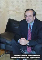  ??  ?? Kryeminist­ri shqiptar, Sali Berisha gjatë një takimi me homologun e tij grek, Andonis Samaras