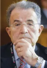  ??  ?? Romano Prodi, 76 anni il prossimo 9 agosto, è stato due volte presidente del Consiglio (1996-1998 e 2006-2008) e alla guida della Commission­e Europea dal 1999 al 2004