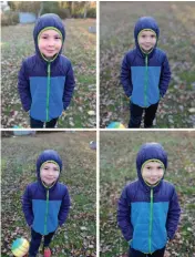  ??  ?? In Portrait Mode, the Pixel 3 XL (top right) once again blew everyone away with a stronger unadjusted bokeh effect and crisp definition. The iphone XR(top left) nailed the color of my son’s cheeks, while the Galaxy Note 9 (bottom right) and Oneplus 6T (bottom left) smoothed his features a bit too much.