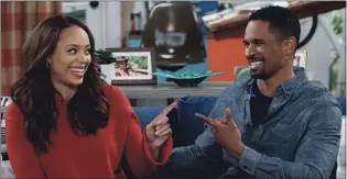  ??  ?? Amber Stevens West and Damon Wayans Jr. in “Happy Together”