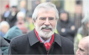  ??  ?? Gerry Adams has convinced many people that he is a cuddly, eccentric and genial grandad