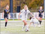  ?? Jay Bendlin / Ualbany Athletics ?? Ualbany’s Olivia Piraino, a Niskayuna grad, tallied three goals and an assist this season.