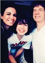  ??  ?? ‘Good friends’: Mick with former lover Luciana and their son Lucas