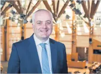  ??  ?? Delighted Mark Ruskell, Green MSP for Mid Scotland and FIfe