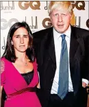  ??  ?? SPlIT: Boris and his wife of 25 years Marina Wheeler