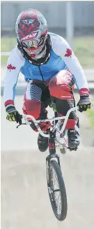  ?? WAYNE LEIDENFROS­T/PNG FILES ?? Coquitlam’s Tory Nyhaug expects a ‘tight’ battle for podium finishes in the Olympic men’s BMX competitio­n this week.