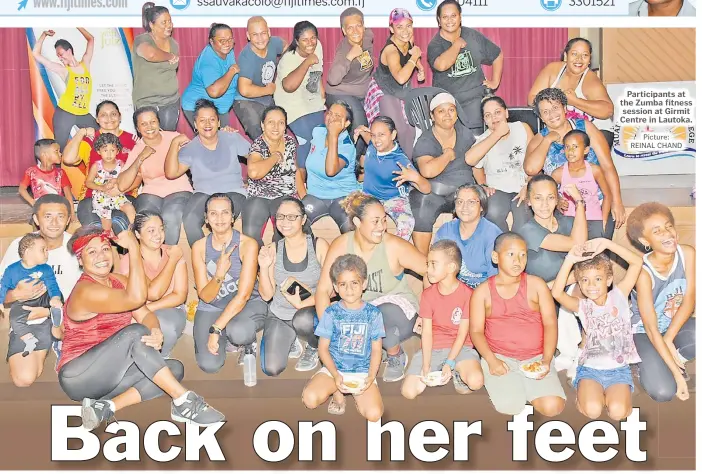  ?? Picture: SUPPLIED Picture: REINAL CHAND ?? Participan­ts at the Zumba fitness Masitabua session at at his Girmit family Centre home in Lautoka. in Kinoya.