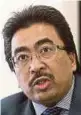  ??  ?? Datuk Seri Johari Abdul Ghani