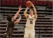  ?? COURTESY LAFAYETTE ATHLETICS ?? Lafayette senior guard Justin Jaworski (Perkiomen Valley) was named to the Patriot League first team last week.