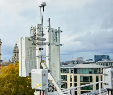  ??  ?? 5G masts will be widespread — much more so than their 4G equivalent.