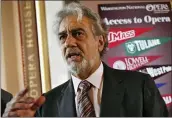  ?? THE ASSOCIATED PRESS ?? Opera star Placido Domingo rephrases what many thought was his apology for sexual harassment.