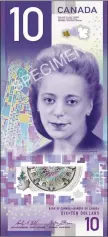  ?? CP PHOTO/BANK OF CANADA ?? A sample of the new $10 Canadian bill featuring civil rights icon Viola Desmond.