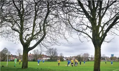  ??  ?? Grassroots sport has been hit hard by the coronaviru­s pandemic. Photograph: John Walton/PA