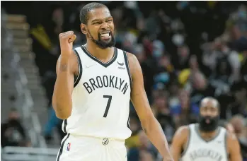  ?? DARRON CUMMINGS/AP ?? Regardless of where he ends up, Kevin Durant will make his team a contender. If he’s traded, it’ll cost his new team a lot, but that’s the price to contend.