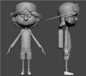  ??  ?? Sculpting cartoon characters Remember Dynamesh and Zremesher are your best friends! I like to combine very simple volumes, Dynamesh them and use Zremesher to get a cleaner result. 04