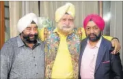  ??  ?? DS Chadha, JS Chadha and Vikramjit Singh Sahney