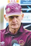  ??  ?? KEEN: Wayne Bennett has his sights on the Kangaroos.