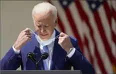  ?? Andrew Harnik/Associated Press ?? President Joe Biden has only accepted 2,050 refugees halfway through the fiscal year, despite his promises to reverse Trump-era hardline immigratio­n policies.