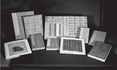  ?? PHOTOS PROVIDED TO CHINA DAILY ?? US connoisseu­r Robert H. Ellsworth’s 11 collection­s of rubbings of rare Chinese calligraph­y works will go under the hammer at China Guardian Auctions’ autumn sale from Nov 20 to 24.