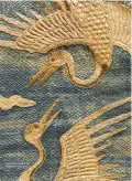  ??  ?? Detail of “Rank Badge with Cranes” from 17th century Joseon