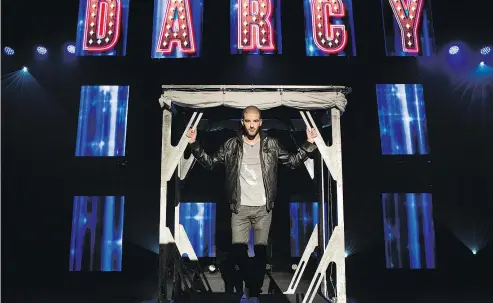  ??  ?? Darcy Oake is one of five magicians who make up The Illusionis­ts. The group is fresh off a stint on Broadway.