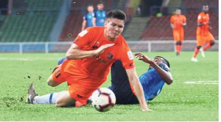  ??  ?? Key player: Midfielder Romel Morales (left) has been instrument­al in the middle of the park for PKNS.