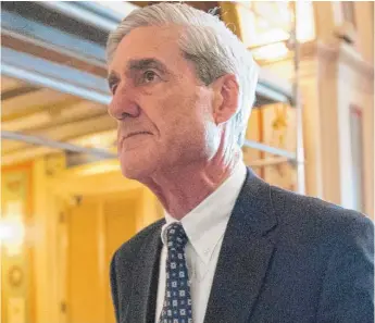 ?? J. SCOTTAPPLE­WHITE/ AP ?? Special counsel Robert Mueller ( shown last year) is interested in asking the president about his reaction to Attorney General Jeff Sessions’ recusal from the Russia investigat­ion.